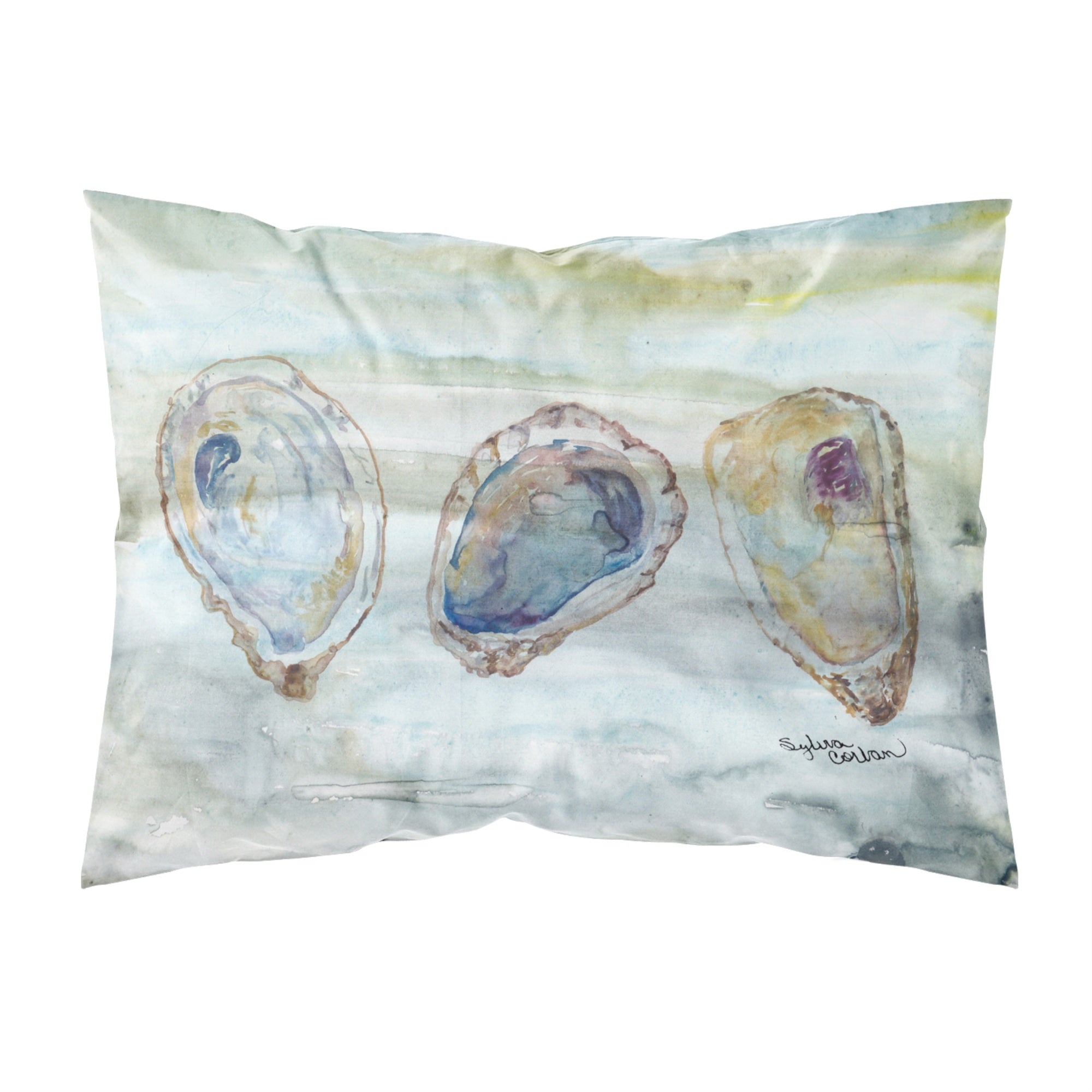 'Caroline'S Treasures Oysters Watercolor Fabric Standard Pillowcases, Multicolor'