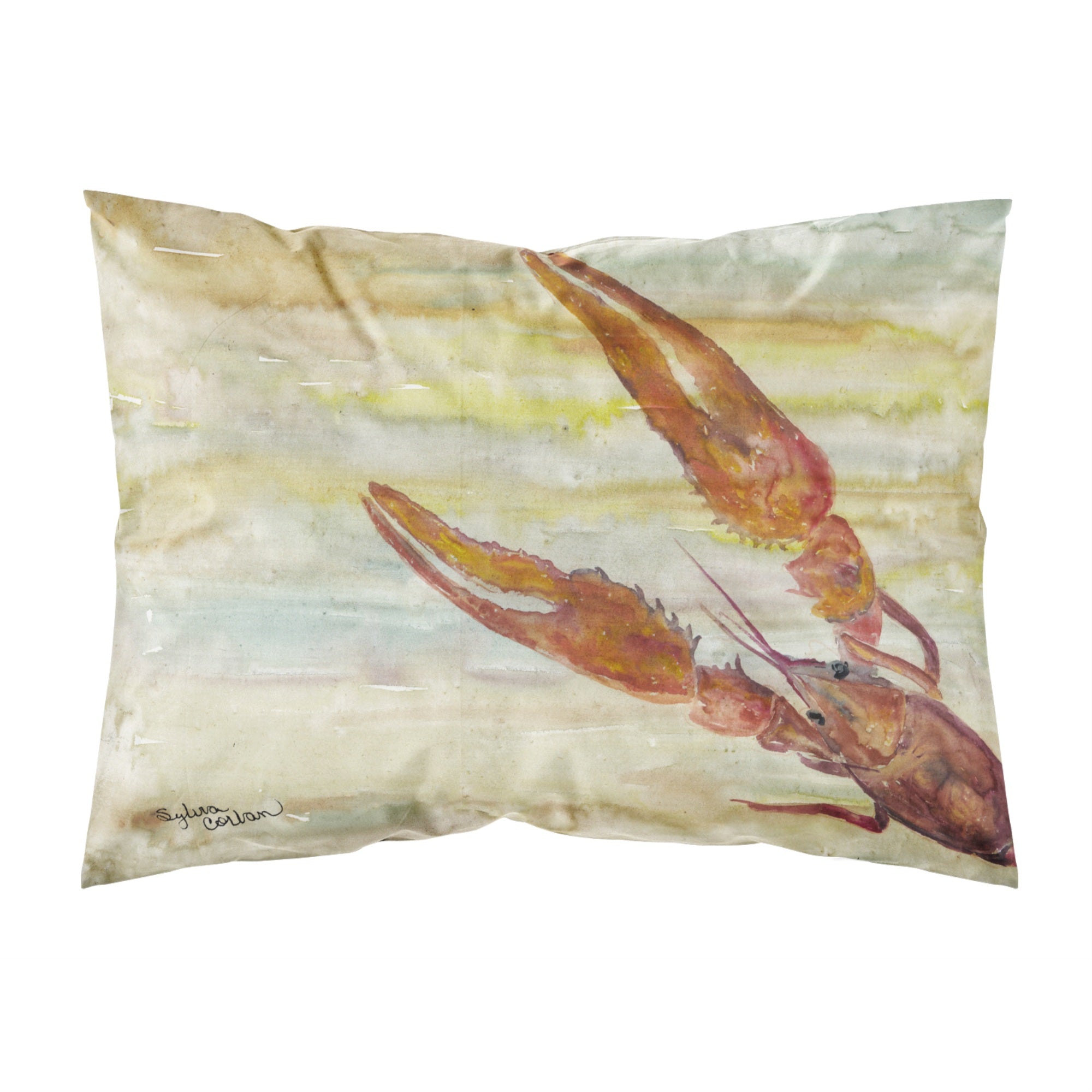 'Caroline'S Treasures Crawfish Yellow Sky Fabric Standard Pillowcases, Multicolor'