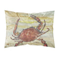 'Caroline'S Treasures Cooked Crab Yellow Sky Fabric Standard Pillowcases, Multicolor'