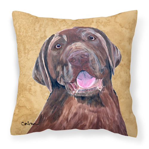 'Caroline'S Treasures Sc9127Pw1414 Labrador Decorative Canvas Fabric Pillow, Large, Multicolor'