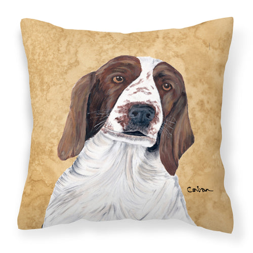 'Caroline'S Treasures Sc9131Pw1414 Springer Spaniel Decorative Canvas Fabric Pillow, Large, Multicolor'