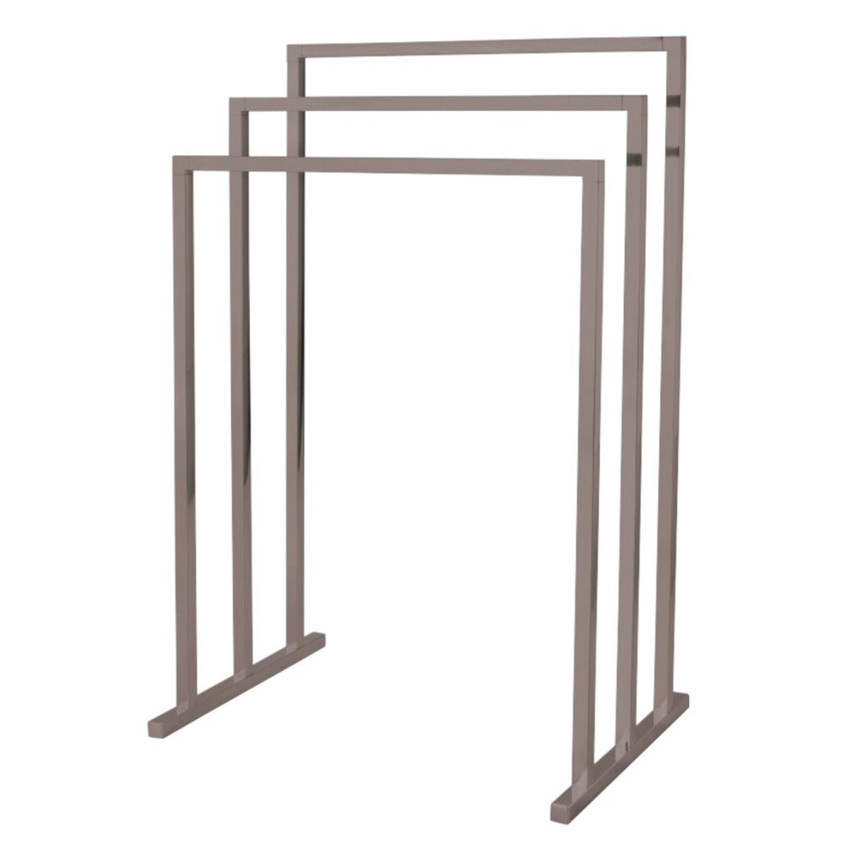 Kingston Brass Scc8288 Pedestal 3Tier Steel Construction Towel Rack, Brushed Nickel
