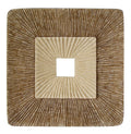 Square Double Layer Ribbed Wall Plaque 26 Inch  X 2 Inch