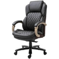 Brown Big and Tall Diamond Stitching Executive Adjustable Height Office Chair