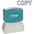 Xstamper Copy Title Stamp - Message Stamp - Copy - 0.50 Impression Width X 1.63 Impression Length - 100000 Impression(S) - Blue