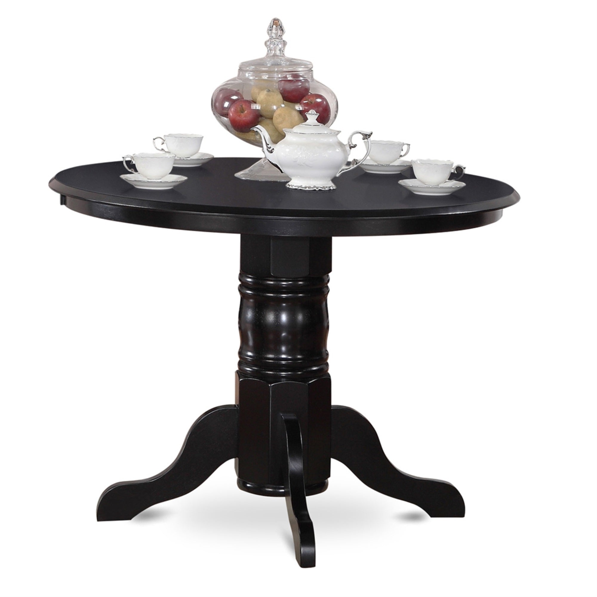 SHNO5-BLK-W 3 Pc Table and Chairs set for 2-Table and 2 dinette Chairs