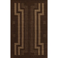 Momeni Simba Hand Tufted Wool Geometric Area Rug, Brown, 36 X 56