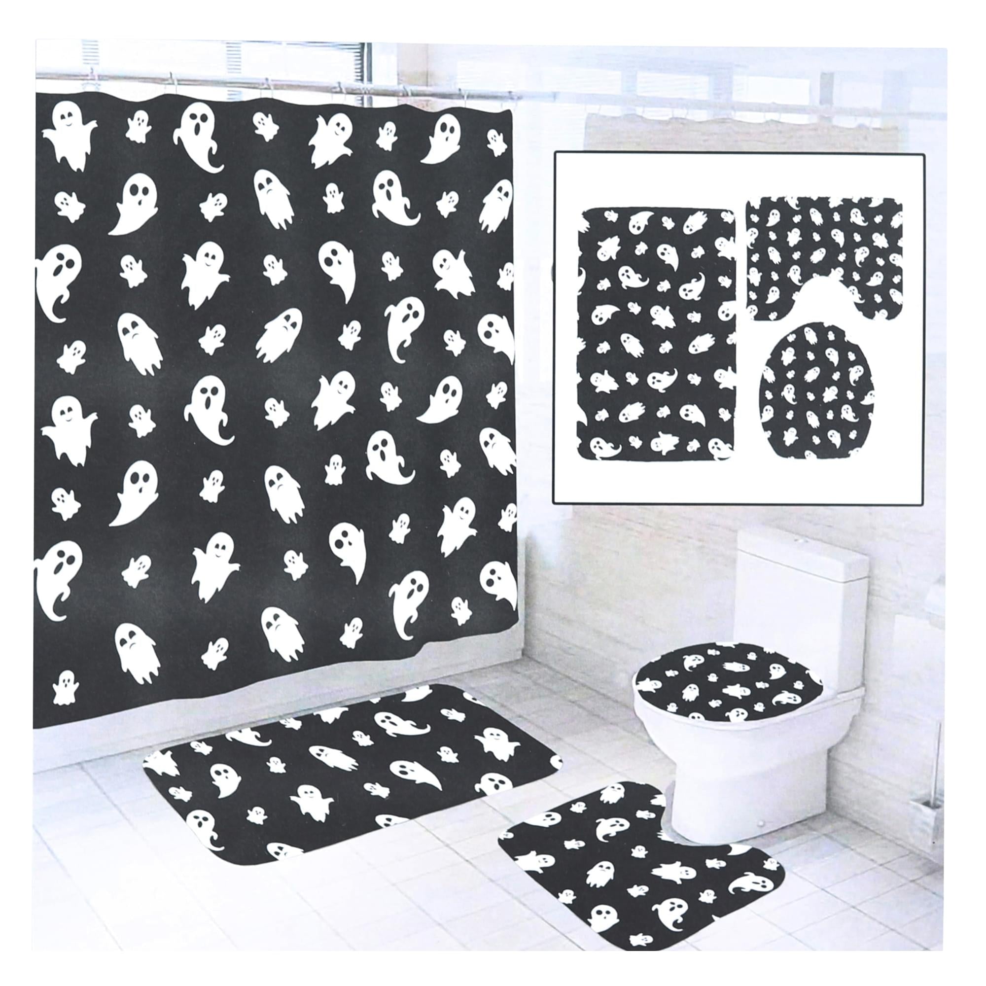 Halloween 4-Piece Bathroom Set  ghosts