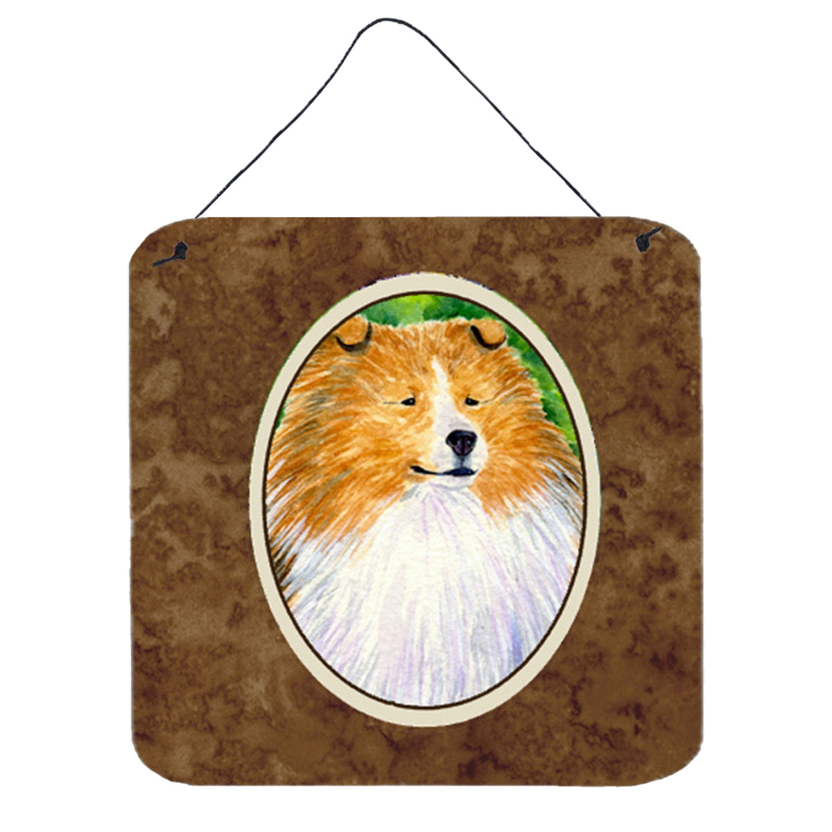 CarolineS Treasures Ss1003Ds66 Collie Aluminum Metal Wall Or Door Hanging Prints, 6 X 6 Inch  Inch , Multicolor