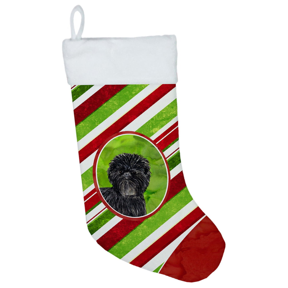 CarolineS Treasures Ss4580Cs Affenpinscher Winter Snowflakes Christmas Stocking, 11 X 18 Inch  Inch , Multicolor