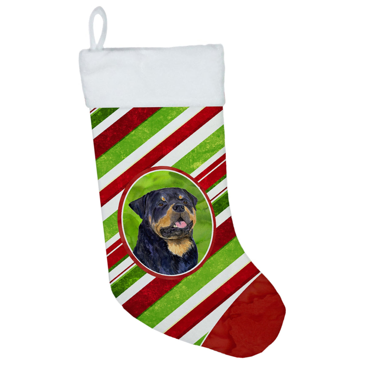 CarolineS Treasures Ss4593Cs Rottweiler Winter Snowflakes Christmas Stocking, 11 X 18 Inch  Inch , Multicolor