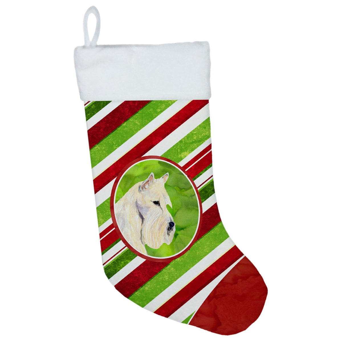 CarolineS Treasures Ss4599Cs Scottish Terrier Winter Snowflakes Christmas Stocking, 11 X 18 Inch  Inch , Multicolor