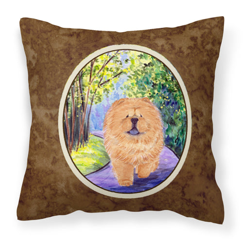 'Caroline'S Treasures Ss7003Pw1414 Chow Chow Decorative Canvas Fabric Pillow, Large, Multicolor'