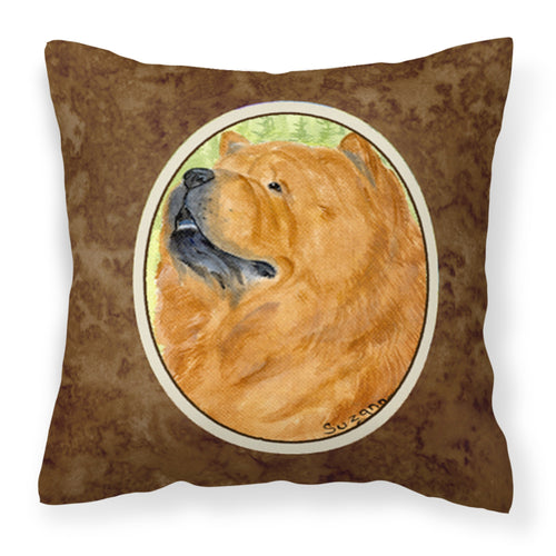 'Caroline'S Treasures Ss7007Pw1414 Chow Chow Decorative Canvas Fabric Pillow, Large, Multicolor'