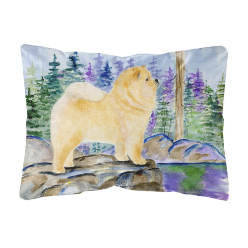 'Caroline'S Treasures Ss8003Pw1216 Chow Chow Decorative Canvas Fabric Pillow, Large, Multicolor'