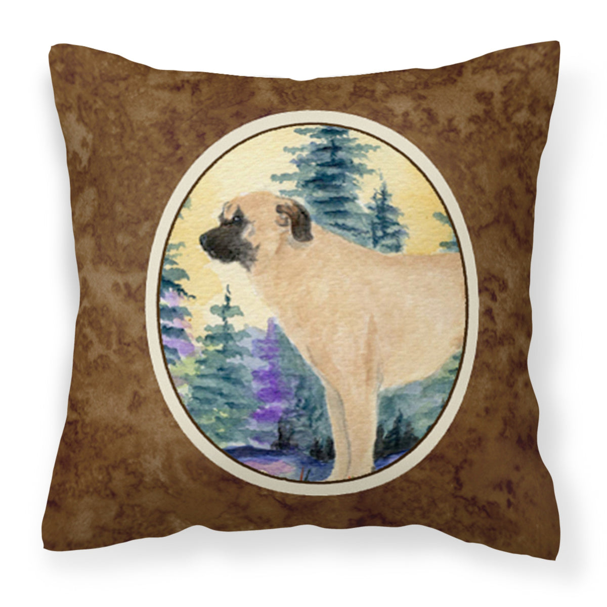 'Caroline'S Treasures Ss8012Pw1414 Anatolian Shepherd Decorative Canvas Fabric Pillow, Large, Multicolor'