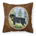 'Caroline'S Treasures Ss8057Pw1414 Rottweiler Decorative Canvas Fabric Pillow, Large, Multicolor'