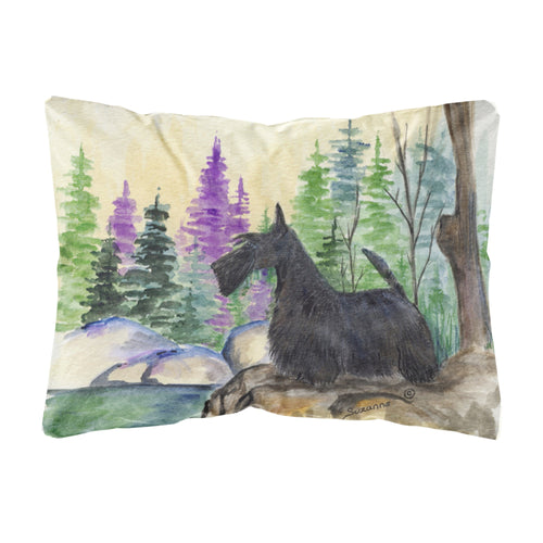 'Caroline'S Treasures Ss8101Pw1216 Scottish Terrier Decorative Canvas Fabric Pillow, Large, Multicolor'