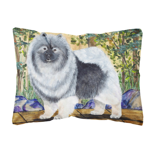 'Caroline'S Treasures Ss8127Pw1216 Keeshond Decorative Canvas Fabric Pillow, Large, Multicolor'