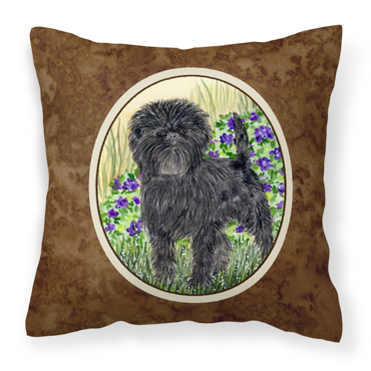 'Caroline'S Treasures Ss8151Pw1414 Affenpinscher Decorative Canvas Fabric Pillow, Large, Multicolor'