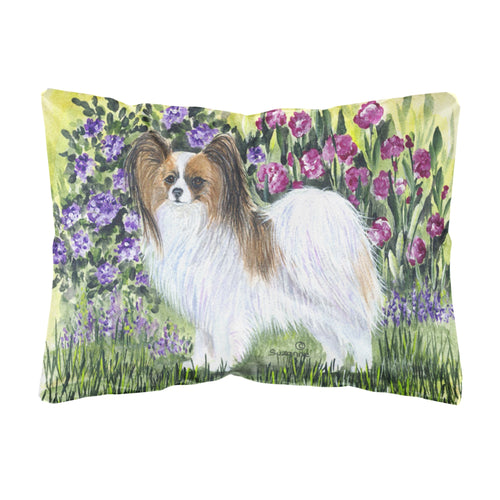 'Caroline'S Treasures Ss8153Pw1216 Papillon Decorative Canvas Fabric Pillow, Large, Multicolor'