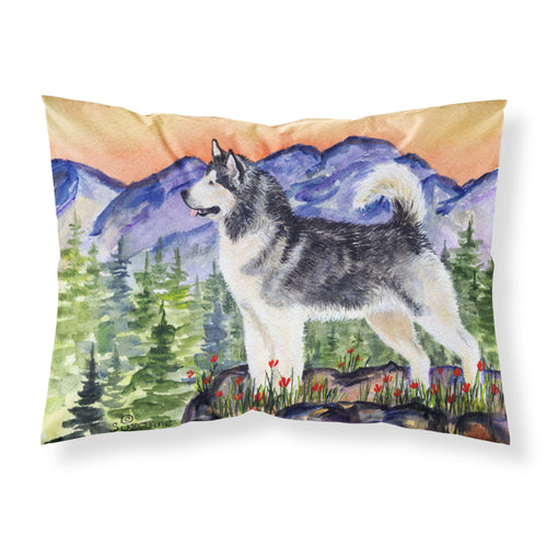 'Caroline'S Treasures Ss8157Pillowcase Alaskan Malamute Moisture Wicking Fabric Standard Pillowcase, Large, Multicolor'