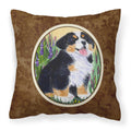 'Caroline'S Treasures Ss8215Pw1414 Bernese Mountain Dog Decorative Canvas Fabric Pillow, Large, Multicolor'