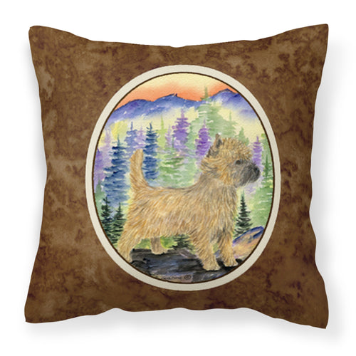 'Caroline'S Treasures Ss8255Pw1414 Cairn Terrier Decorative Canvas Fabric Pillow, Large, Multicolor'