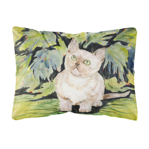 'Caroline'S Treasures Ss8265Pw1216 Cat - Burmese Decorative Canvas Fabric Pillow, Large, Multicolor'