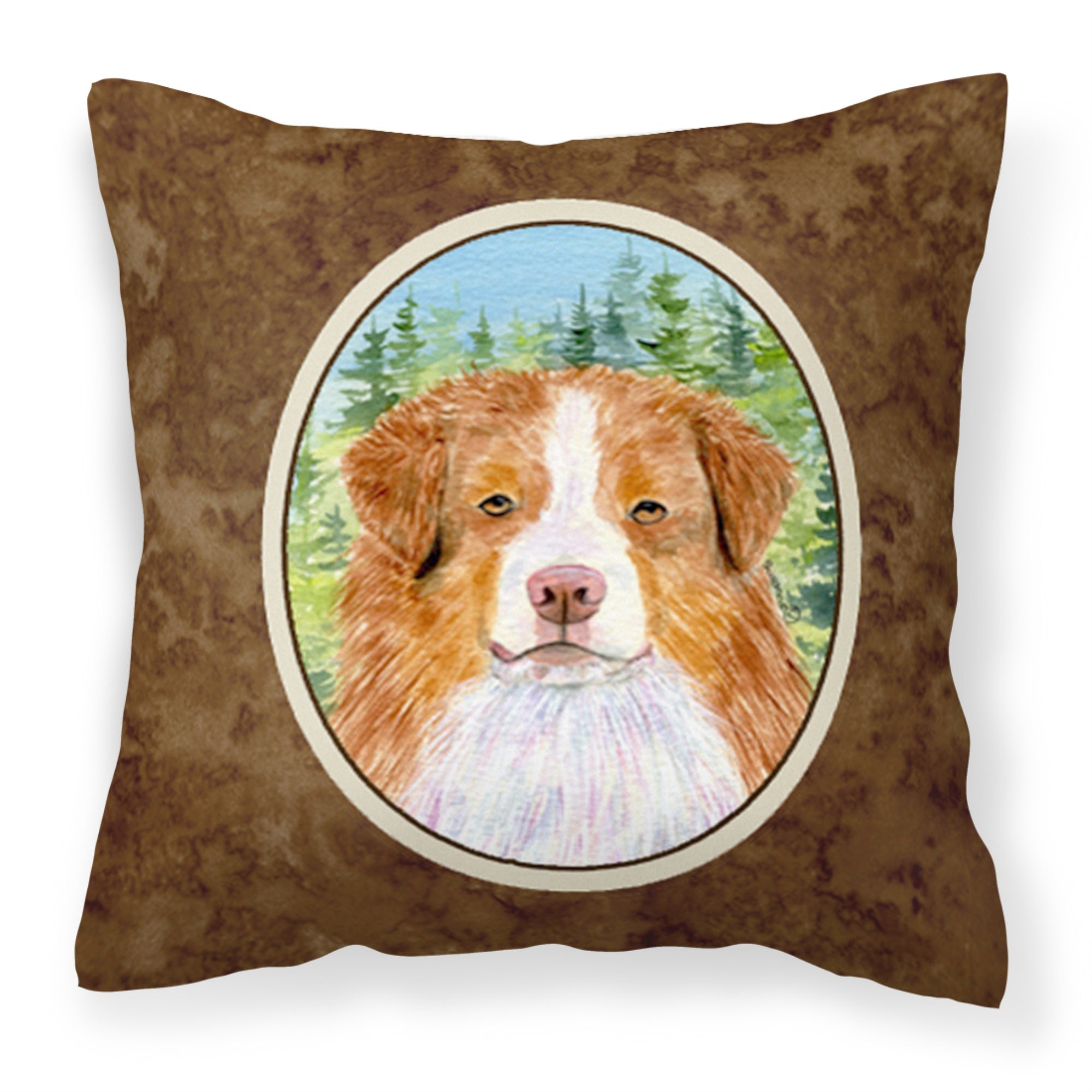 'Caroline'S Treasures Ss8317Pw1414 Australian Shepherd Decorative Canvas Fabric Pillow, Large, Multicolor'