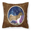 'Caroline'S Treasures Ss8352Pw1414 Starry Night Akita Decorative Canvas Fabric Pillow, Large, Multicolor'