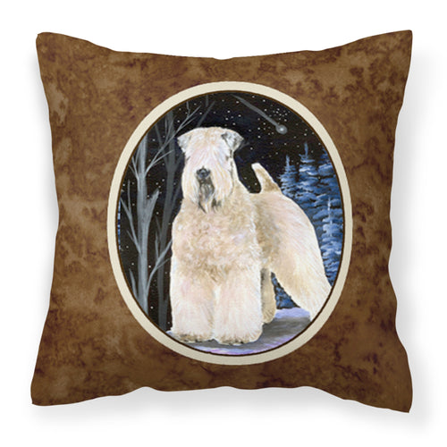 'Caroline'S Treasures Ss8364Pw1414 Starry Night Wheaten Terrier Soft Coated Pillow, Large, Multicolor'