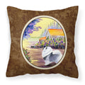 'Caroline'S Treasures Ss8452Pw1414 Keeshond Decorative Canvas Fabric Pillow, Large, Multicolor'