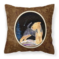 'Caroline'S Treasures Ss8464Pw1414 Starry Night Welsh Terrier Fabric Pillow, Large, Multicolor'