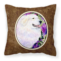 'Caroline'S Treasures Ss8474Pw1414 Great Pyrenees Decorative Canvas Fabric Pillow, Large, Multicolor'
