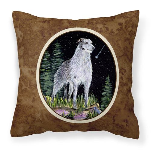 'Caroline'S Treasures Ss8493Pw1414 Starry Night Scottish Deerhound Fabric Pillow, Large, Multicolor'