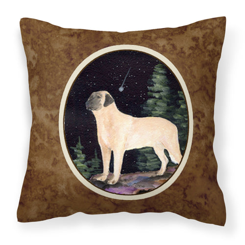 'Caroline'S Treasures Ss8505Pw1414 Starry Night Anatolian Shepherd Fabric Pillow, Large, Multicolor'