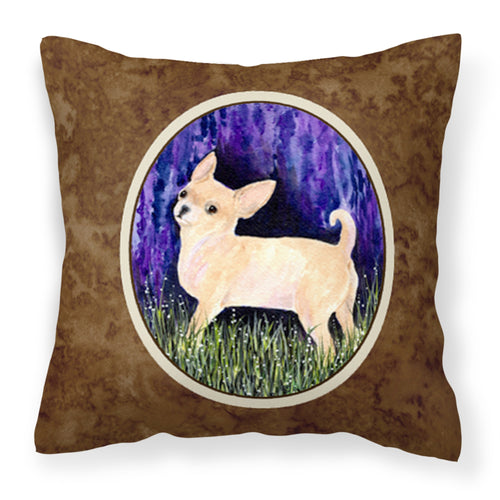 'Caroline'S Treasures Ss8514Pw1414 Starry Night Chihuahua Decorative Canvas Fabric Pillow, Large, Multicolor'