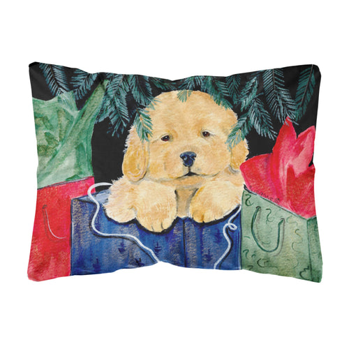 'Caroline'S Treasures Ss8580Pw1216 Golden Retriever Decorative Canvas Fabric Pillow, Large, Multicolor'