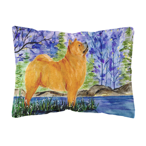 'Caroline'S Treasures Ss8600Pw1216 Chow Chow Decorative Canvas Fabric Pillow, Large, Multicolor'