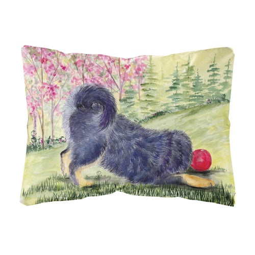 'Caroline'S Treasures Ss8612Pw1216 Tibetan Mastiff Decorative Canvas Fabric Pillow, Large, Multicolor'