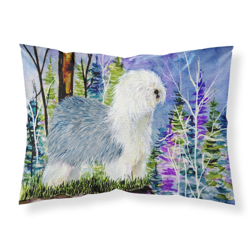 'Caroline'S Treasures Ss8641Pillowcase Old English Sheepdog Moisture Wicking Fabric Standard Pillowcase, Large, Multicolor'