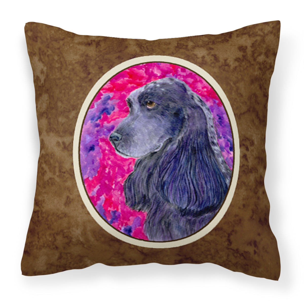 'Caroline'S Treasures Ss8659Pw1414 Cocker Spaniel Decorative Canvas Fabric Pillow, Large, Multicolor'