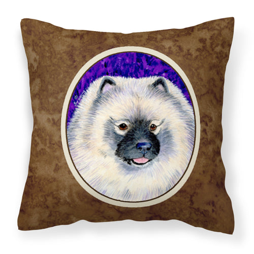'Caroline'S Treasures Ss8691Pw1414 Keeshond Decorative Canvas Fabric Pillow, Large, Multicolor'
