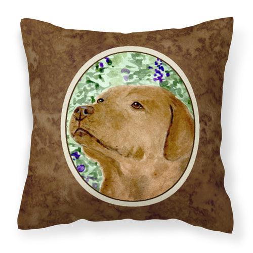 'Caroline'S Treasures Ss8743Pw1414 Labrador Decorative Canvas Fabric Pillow, Large, Multicolor'