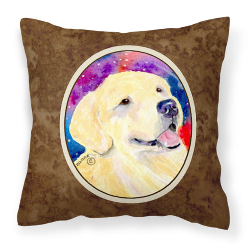 'Caroline'S Treasures Ss8753Pw1414 Golden Retriever Decorative Canvas Fabric Pillow, Large, Multicolor'