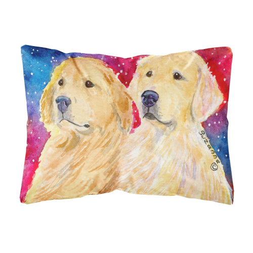 'Caroline'S Treasures Ss8754Pw1216 Golden Retriever Decorative Canvas Fabric Pillow, Large, Multicolor'