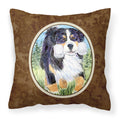 'Caroline'S Treasures Ss8860Pw1414 Bernese Mountain Dog Decorative Canvas Fabric Pillow, Large, Multicolor'