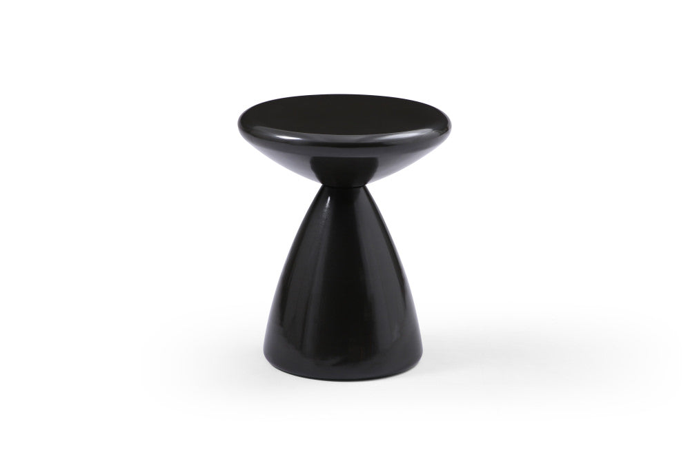Ayla Side Table, Black Metal Structure