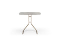 Katy Side Table, 12Mm Grey Ceramic Top, Bronze Brushed Metal Base